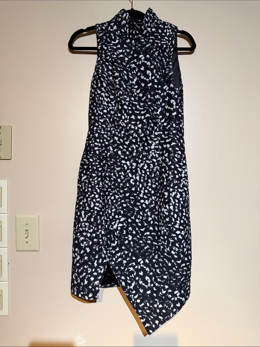 KEEPSAKE the Label Black and White Asymmetrical Printed Skirt